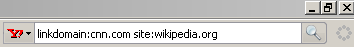 linkdomain - An undocumented Yahoo Web search operator