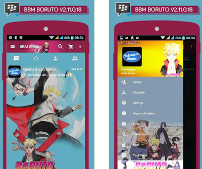 Download BBM Mod Boruto V2.11.0.18 APK New