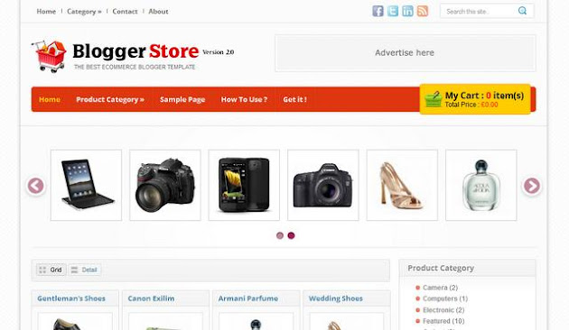 Blogger Store Blogger Template