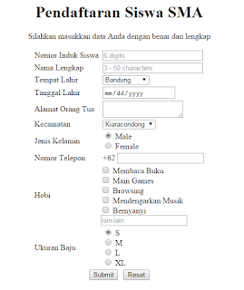 Belajar Form HTML