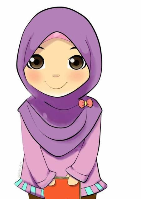 Gambar Kartun Berhijab  Gambar C