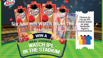 Réal SIP And WIN Contest Win IPL 2024 Tickets and More