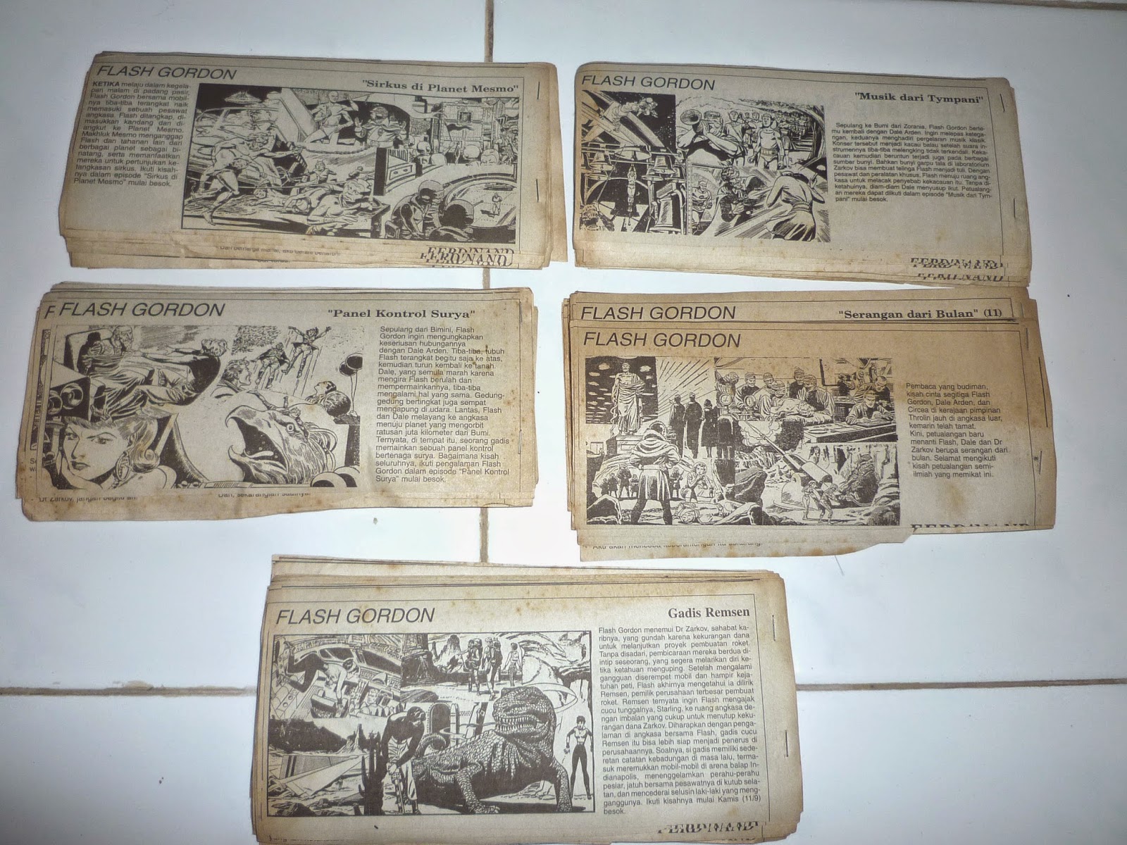 Dunia Nostalgia 80 An Komik Strip Flash Gordon