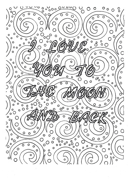 Love You To The Moon And Back Coloring Page Click To Download On Etsy