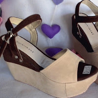 Jual Wedges Cantik Coklat Pink Murah Italiana