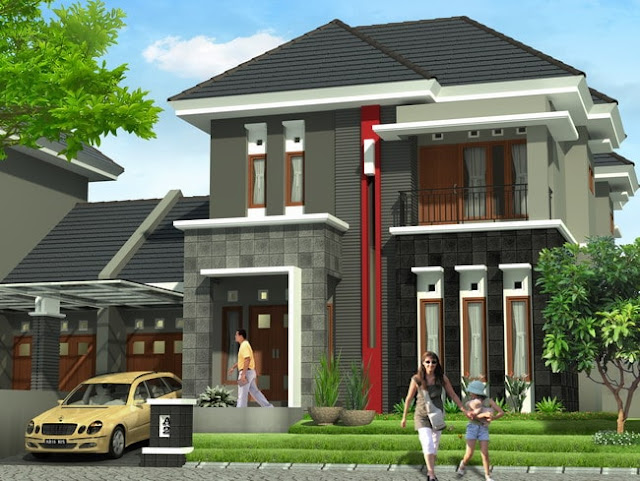 Desain Rumah Minimalis Type 90 Dua Lantai