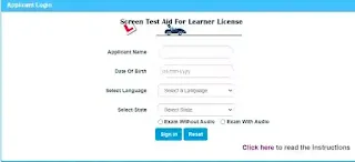 Driving License Online Apply