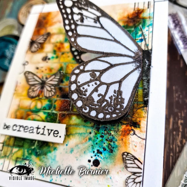 New butterfly stamp set for odd, oversize cards
