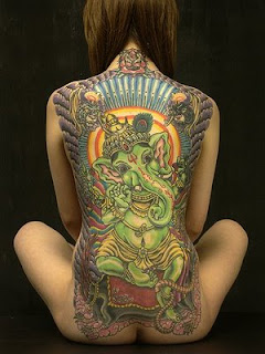 Modern With Back Tattoo for Girl