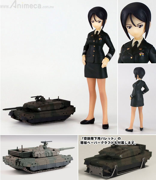 FIGURA CAPITANA AMI CHOUNO & TANQUE JSDF Type 10 Girls und Panzer