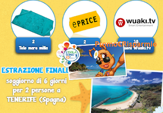 Logo Il Mondo di Milla: vinci gratis teli mare, buoni Wuaki ,ePrice e Tenerife