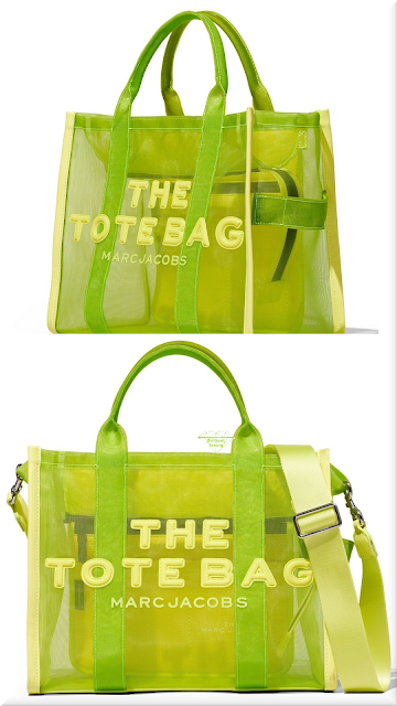 ♦Marc Jacobs lime green medium The Mesh Tote bag #marcjacobs #bags #green #brilliantluxury