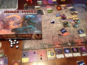 Mage Wars game in play