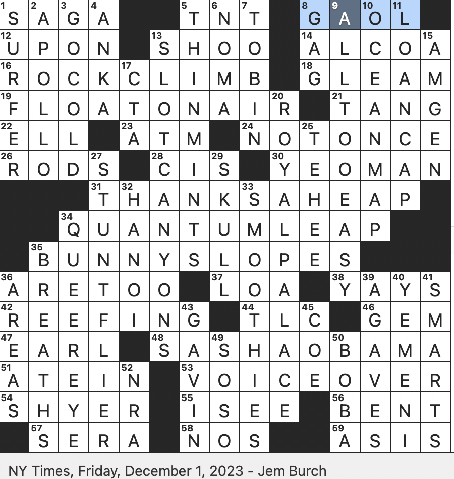 Rex Parker Does the NYT Crossword Puzzle: December 2023