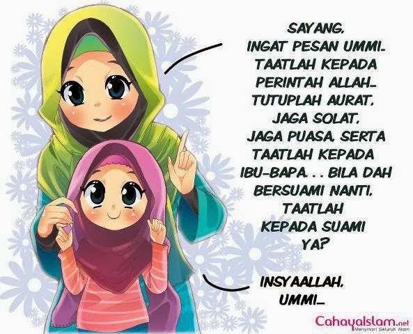 Gambar kata-kata Muslimah untuk motivasi - Animasi Korea 