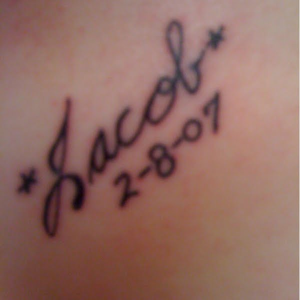 Kid name tattoo picture