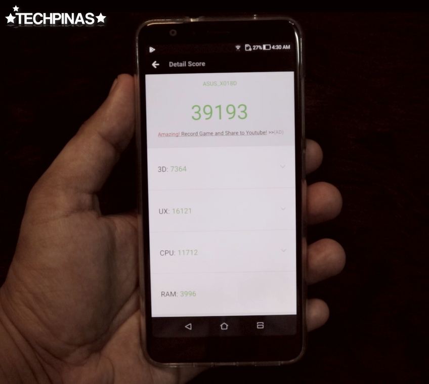 Asus ZenFone Max Plus Antutu Benchmark Score