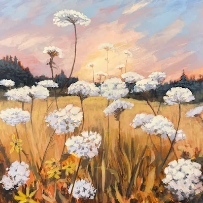 QUEEN ANNE'S LACE painting Jim Musil
