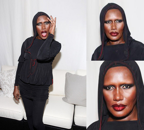 I'm going to be honest I couldn't find any clear proof that Grace Jones is