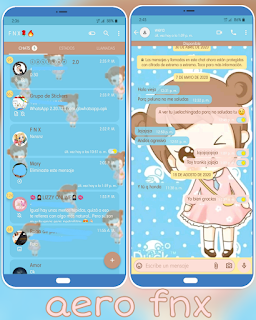 Cute Anime Girl Theme For YOWhatsApp & Aero WhatsApp By Ave fénix