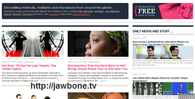 jawbone.tv main page