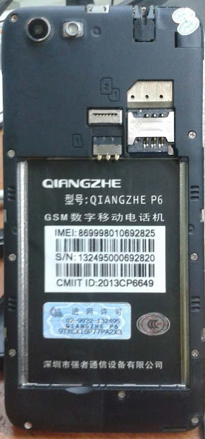 iPhone Copy 6 QIANGZHE P6 Flash File  SC8825 LCD Firmware 100% Tested 