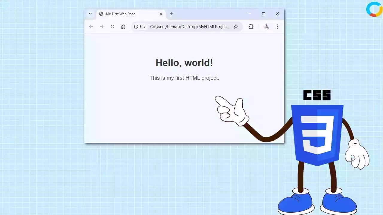 open html project chrome browser
