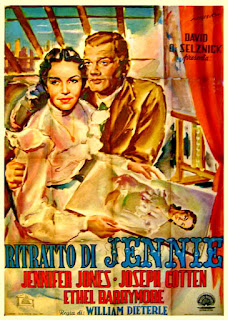 IL RITRATTO DI JENNIE. Italia. Cartel. Cartelista: Angelo Cesselon. JENNIE. Portrait of Jennie. 1948. Estados Unidos. Dirección: William Dieterle. Reparto: Jennifer Jones, Joseph Cotten, Ethel Barrymore, Lillian Gish, Cecil Kellaway, David Wayne, Albert Sharpe, Henry Hull, Florence Bates, Felix Bressart, Clem Bevans, Maude Simmons.