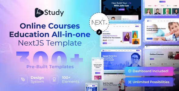 Best Online Courses & Education React NextJS Template