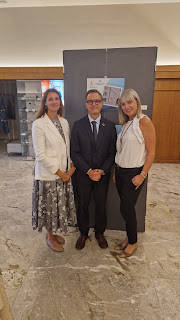 Špela Spanžel (director general of the Directorate for Cultural Heritage of the Slovenian Ministry of Culture), Stefano Dominioni (director of the European Institute of Cultural Routes) and M.Sc. Lidija Pliberšek (ASCE president)