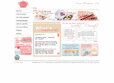 Sweetest Moments ~ Celebrating your Sweetest Moments with us... | Singapore Websites