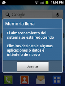 memoria llena android