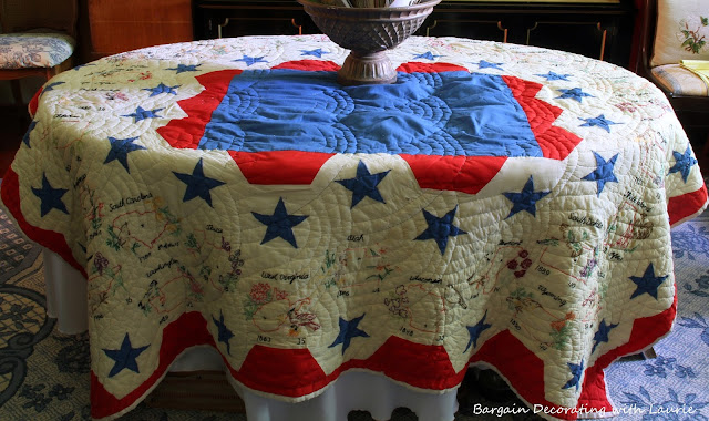 Patriotic Quilt-Bargain Decorating with Laurie