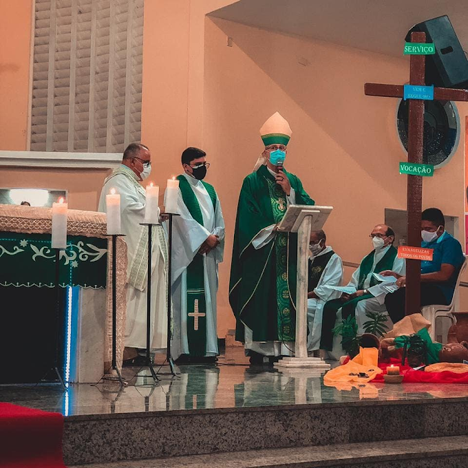 Padre Géu é acolhido na Paróquia de Nossa Senhora do Rosário, em Tauá.