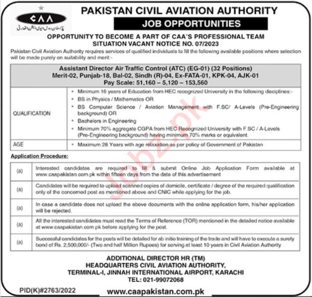 Latest Pakistan Civil Aviation Authority CAA