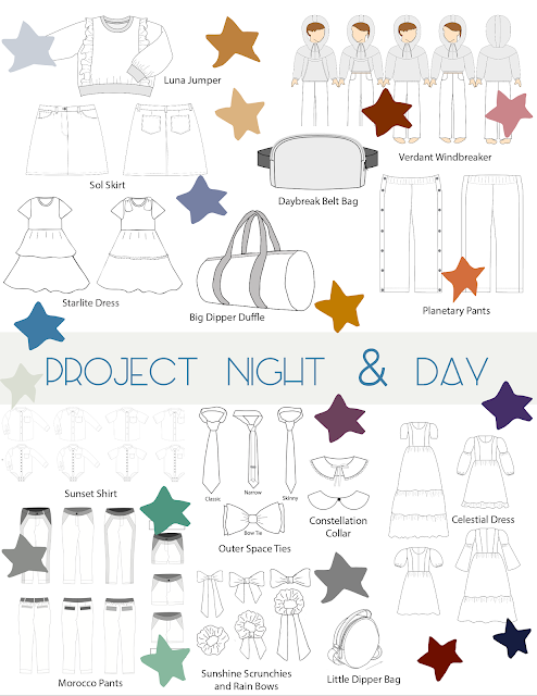 Project Night and Day sewing collection