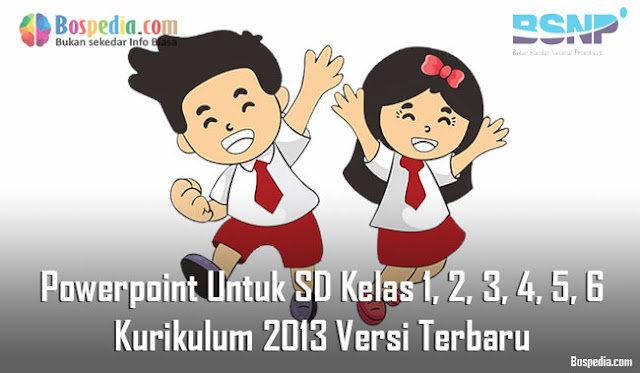 Materi Powerpoint Untuk SD Kelas 1, 2, 3, 4, 5, 6 Kurikulum 2013 Versi Terbaru