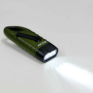 Hand Crank Rechargeable Flashlight With Solar Power Hand Crank High Lumen Led's hown-store