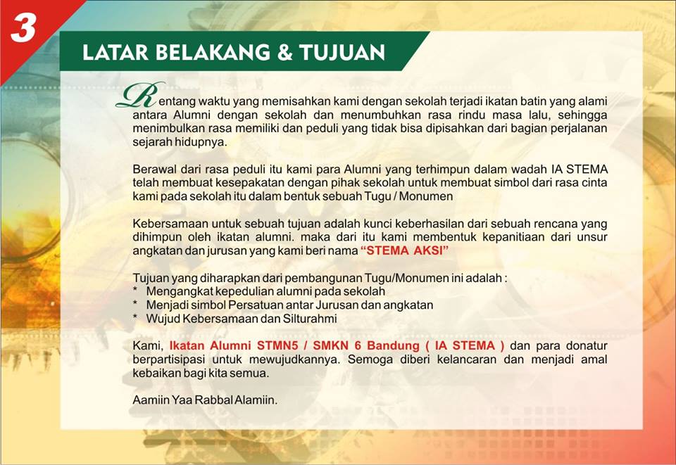 Ikatan Alumni STMN 5 & SMKN 6 Bandung: PROPOSAL PEMBUATAN 