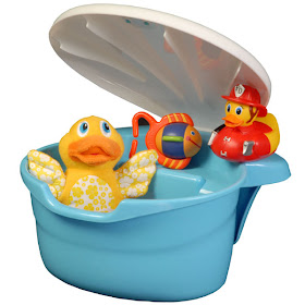 blue tub toy organizer