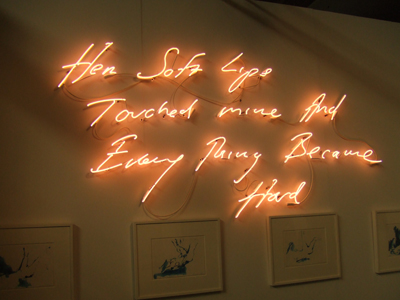 Tracey Emin's neon art
