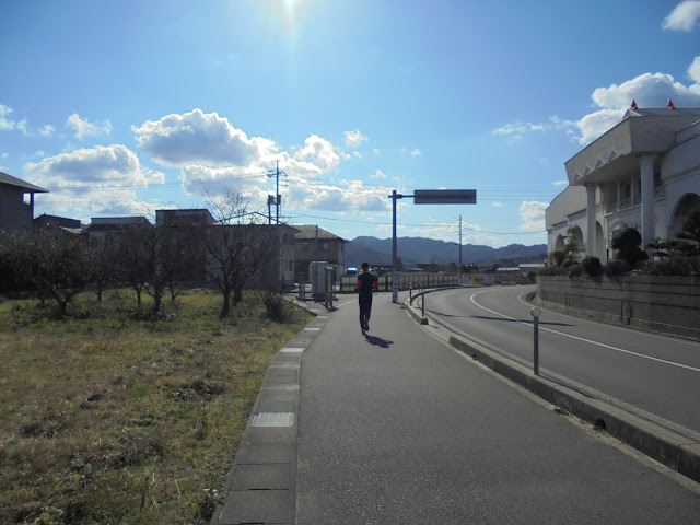 東郷湖線　振り返って見た