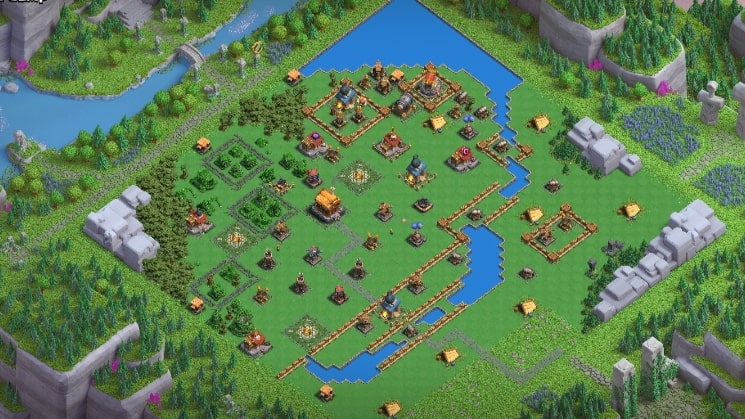 Barbarian Camp Base Layout
