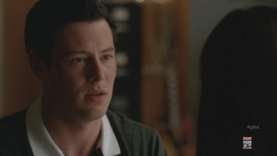 Cory Montetih as Finn Hudson on Glee Season 3 Saturday Night Gleever