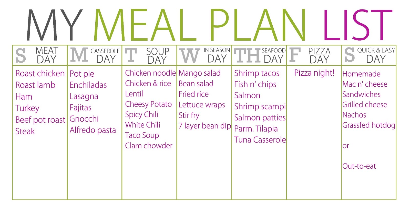 Healthy Meal Plans Breakfast Lunch Dinner Wanna see my meal plan ...