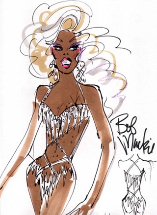 RuPaul_Bob_Mackie_Drawing