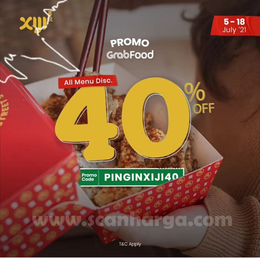 Promo XIJI STREET SNACK DISKON hingga 40% via GRABFOOD