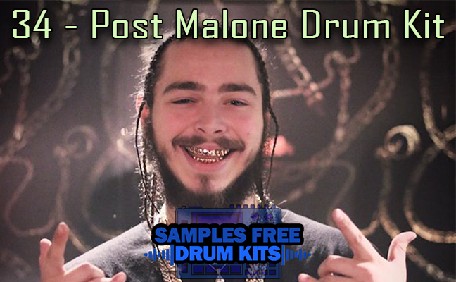 34 - Post Malone Drum Kit Grátis - Drum Kit de Trap Grátis