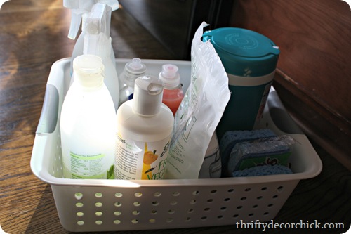 organizing under the sink