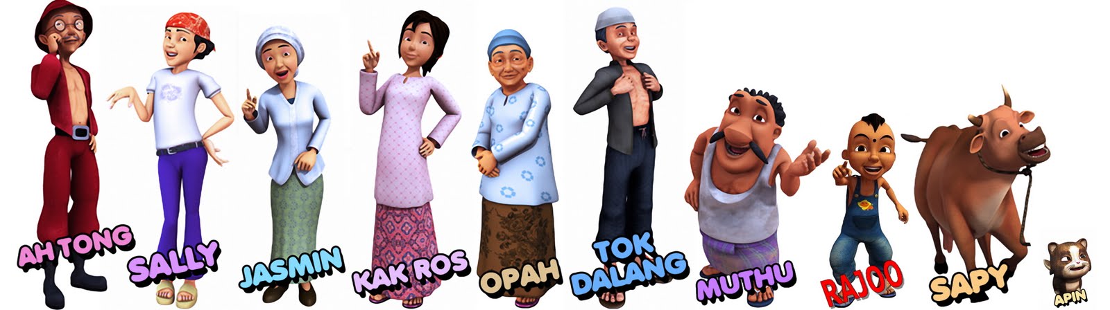 Thunder Computer Keluarga  Besar Upin  dan  Ipin 